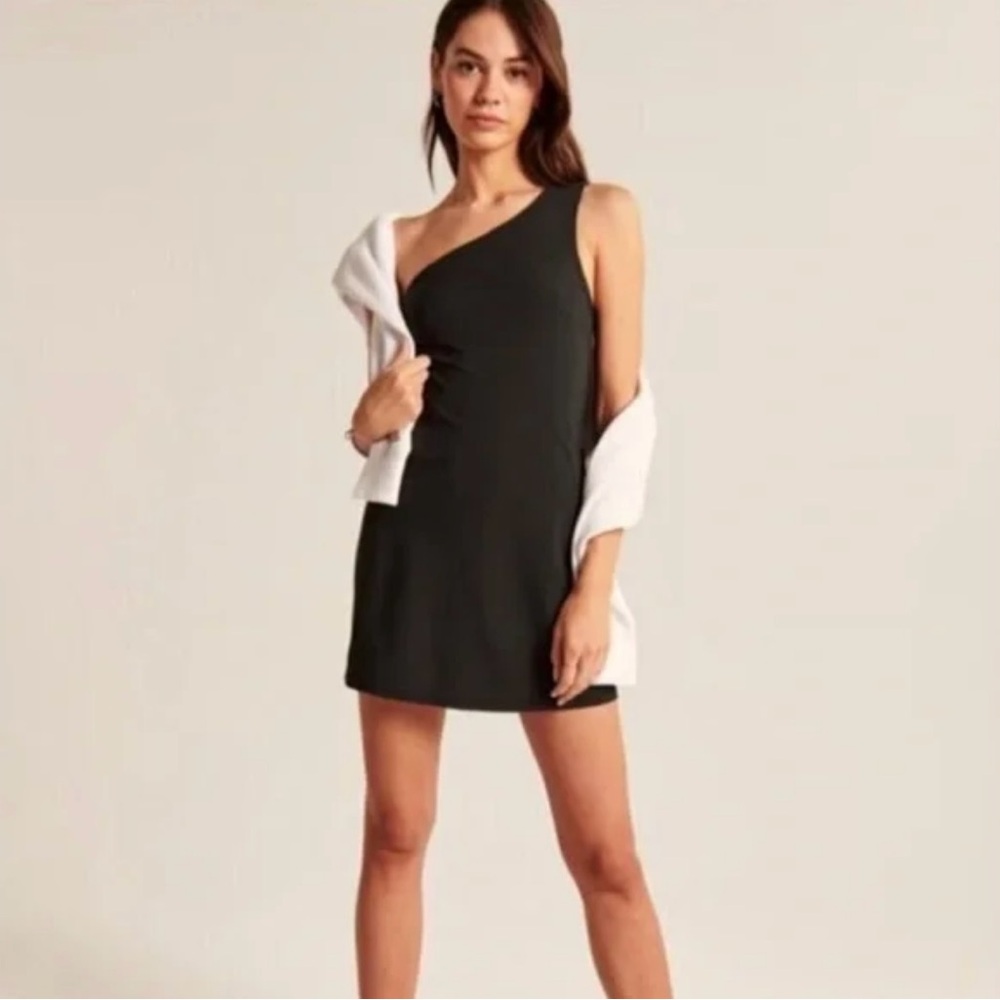 Abercrombie One-Shoulder Traveler Mini Dress – Size Small Petite